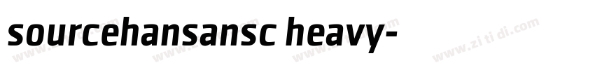 sourcehansansc heavy字体转换